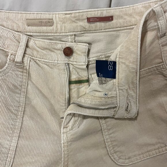 White Corduroy Jeans by Pilcro - Picture 2 of 9